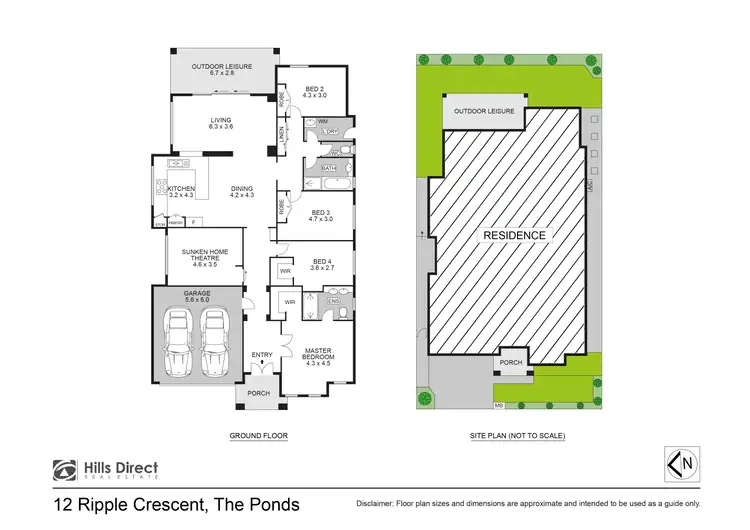 Floorplan of Homely house listing, 12 Ripple Crescent, The Ponds NSW 2769