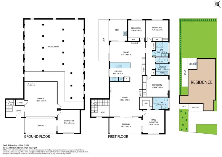 Floorplan of Homely house listing, 165 Mirador Drive, Merimbula NSW 2548