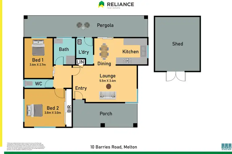 Floorplan of Homely house listing, 10 Barries Road, Melton VIC 3337
