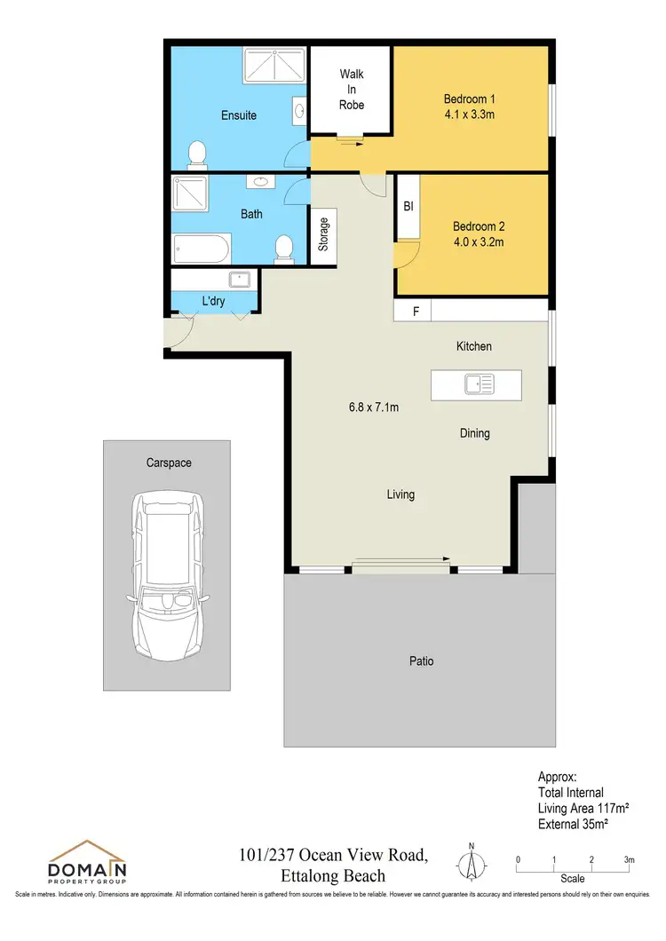 Floorplan of Homely apartment listing, 101/237 Ocean View Road, Ettalong Beach NSW 2257