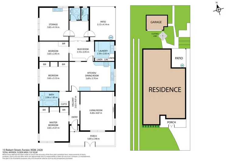 Floorplan of Homely house listing, 13 Robert Street, Forster NSW 2428