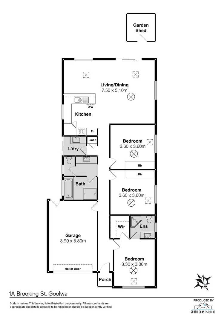 Floorplan of Homely house listing, 1A Brooking Street, Goolwa SA 5214