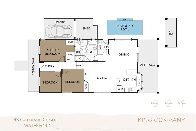 Floorplan of Homely house listing, 43 Carnarvon Crescent, Waterford QLD 4133