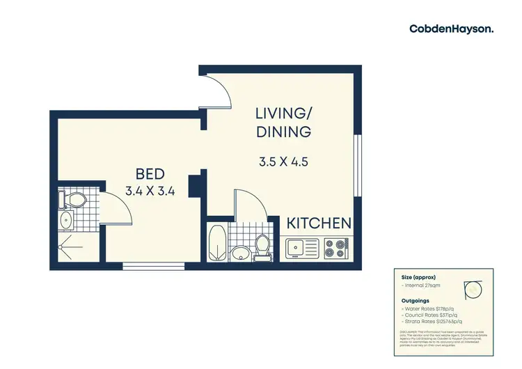 Floorplan of Homely unit listing, 4/91 Mort Street, Balmain NSW 2041