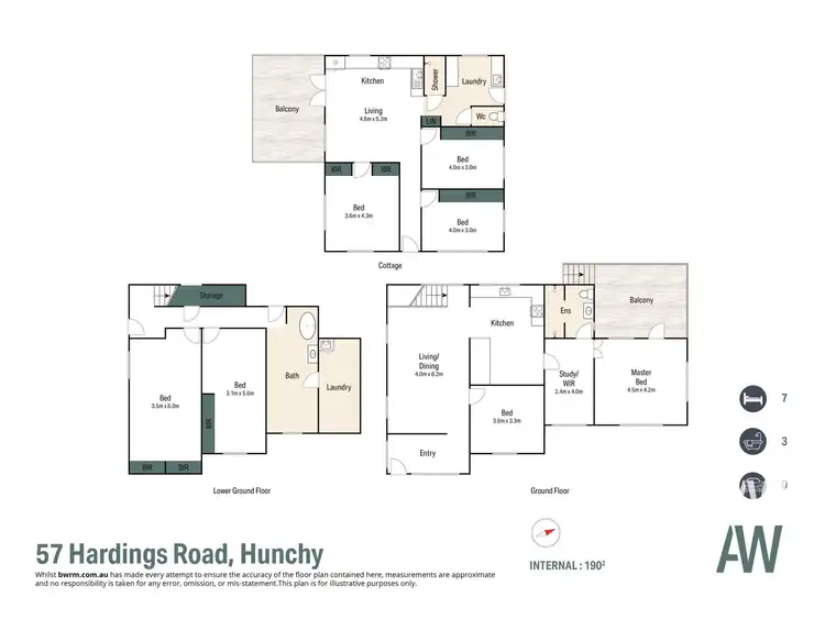 Floorplan of Homely rural property listing, 57 Hardings Road, Hunchy QLD 4555