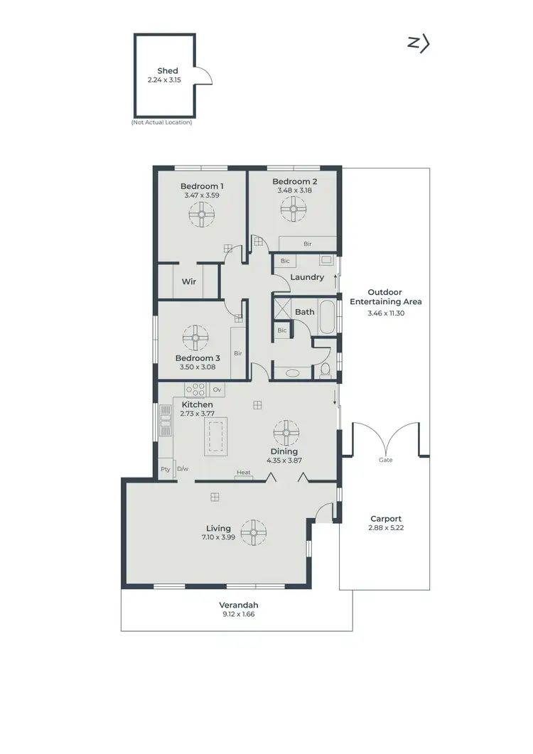 Floorplan of Homely house listing, 10 Laffitte Place, Seaford Rise SA 5169
