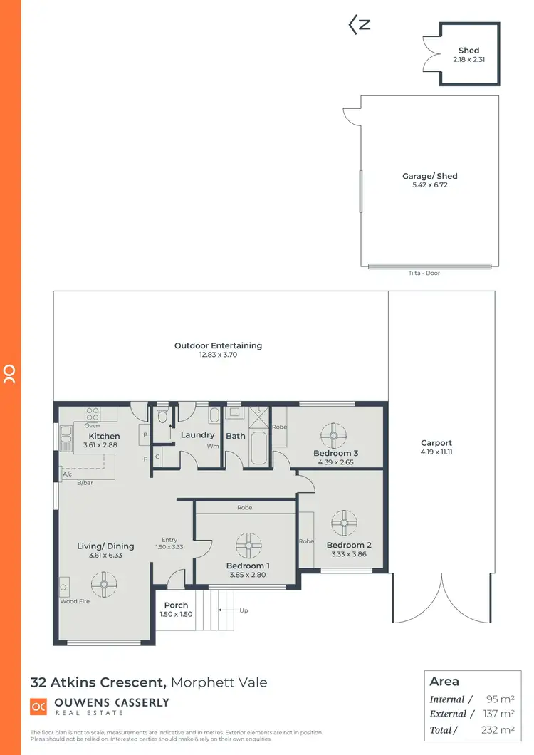 Floorplan of Homely house listing, 32 Atkins Crescent, Morphett Vale SA 5162