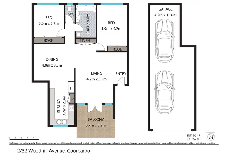 Floorplan of Homely unit listing, 2/32 Woodhill Avenue, Coorparoo QLD 4151