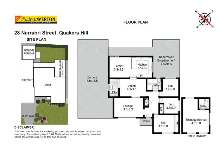 Floorplan of Homely house listing, 28 Narrabri Street, Quakers Hill NSW 2763