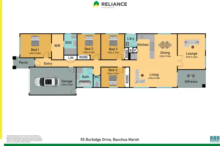 Floorplan of Homely house listing, 55 Burbidge Drive, Bacchus Marsh VIC 3340