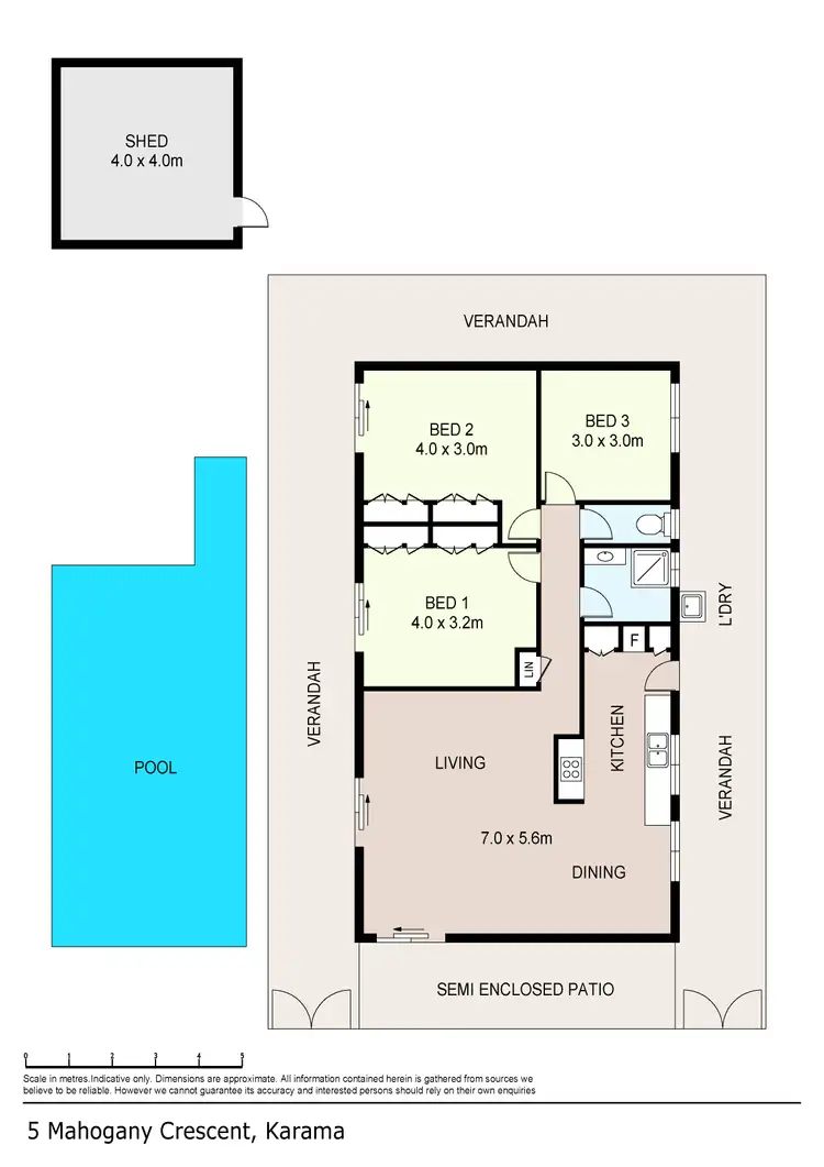 Floorplan of Homely house listing, 5 Mahogany Crescent, Karama NT 812
