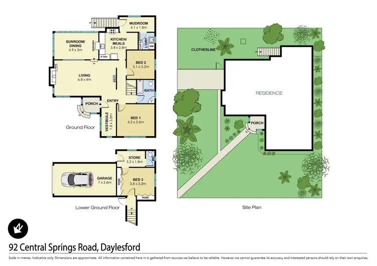 Floorplan of Homely house listing, 92 Central Springs Road, Daylesford VIC 3460