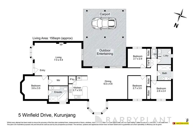Floorplan of Homely house listing, 15 Winfield Drive, Kurunjang VIC 3337