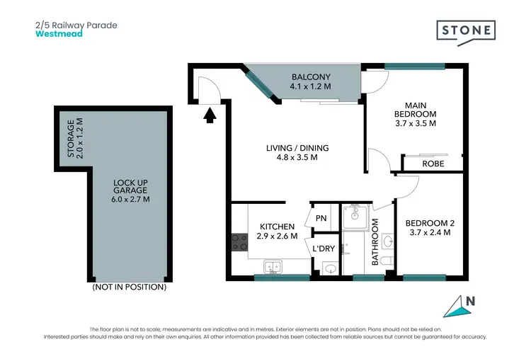 Floorplan of Homely apartment listing, 2/5 Railway Parade, Westmead NSW 2145