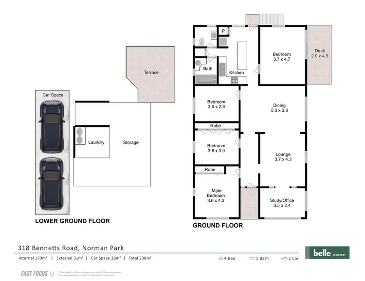 Floorplan of Homely house listing, 318 Bennetts Road, Norman Park QLD 4170