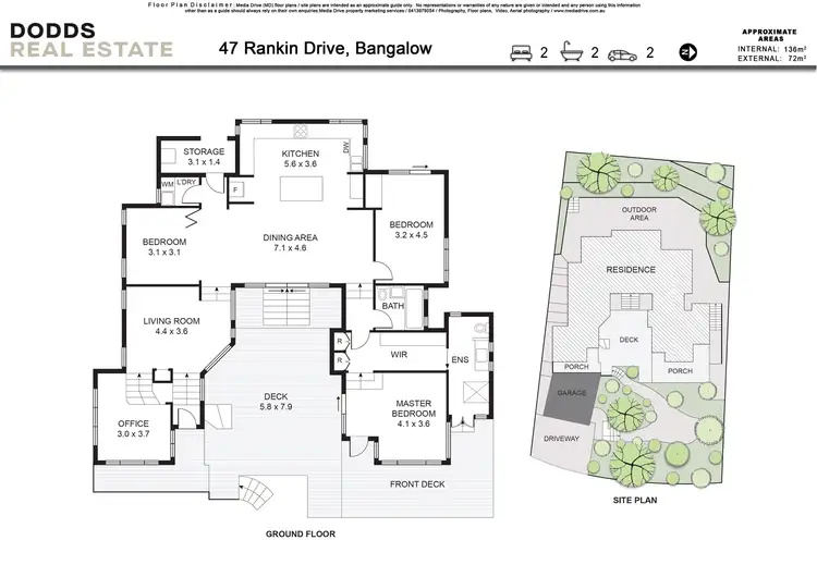 Floorplan of Homely house listing, 47 Rankin Drive, Bangalow NSW 2479