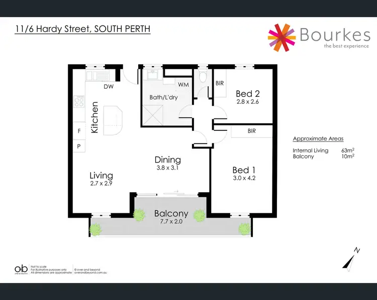 Floorplan of Homely apartment listing, 11/6 Hardy Street, South Perth WA 6151