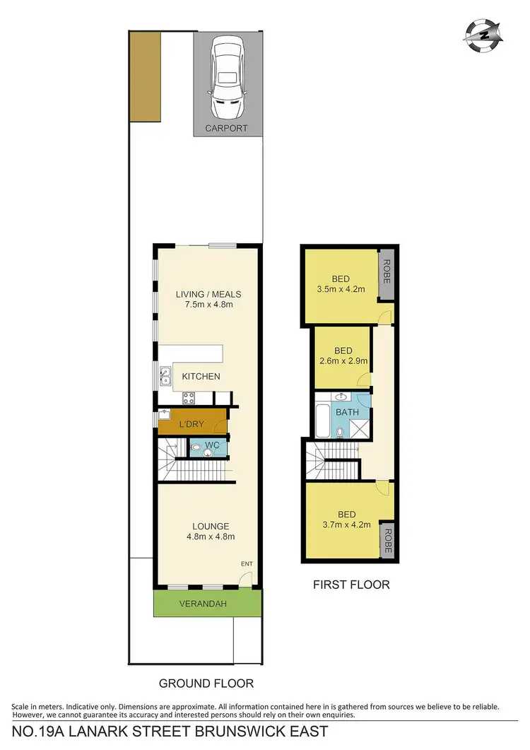 Floorplan of Homely house listing, 19A Lanark Street, Brunswick East VIC 3057
