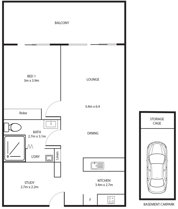 Floorplan of Homely apartment listing, 19/41 Philip Hodgins Street, Wright ACT 2611