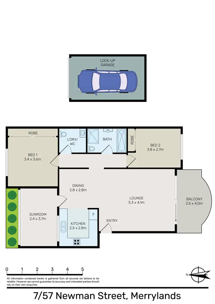 Floorplan of Homely apartment listing, 7/57 Newman Street, Merrylands NSW 2160