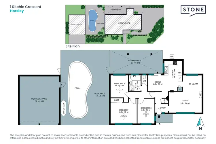 Floorplan of Homely house listing, 1 Ritchie Crescent, Horsley NSW 2530