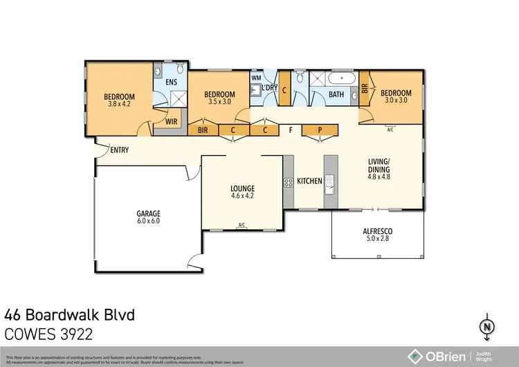 Floorplan of Homely house listing, 46 Boardwalk Boulevard, Cowes VIC 3922