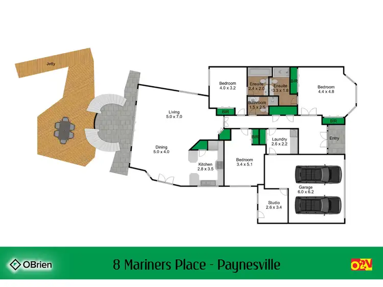 Floorplan of Homely house listing, 8 Mariners Place, Paynesville VIC 3880