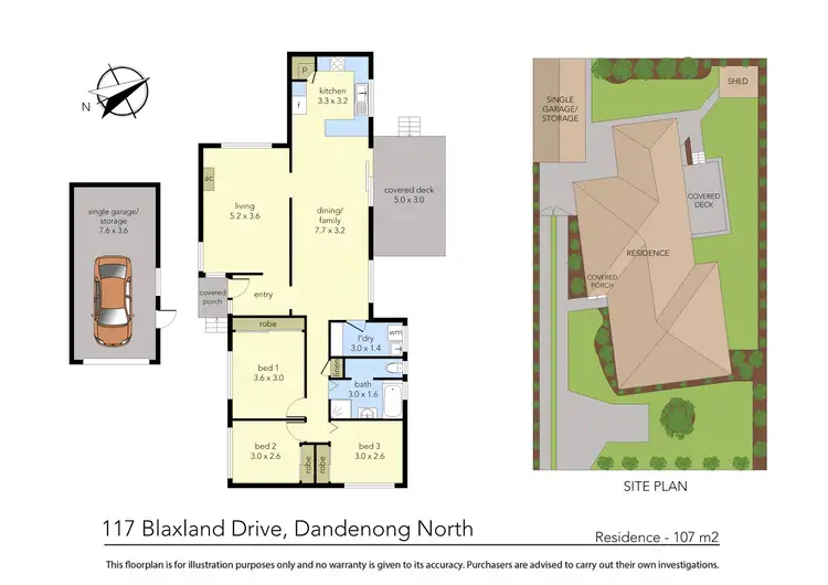 Floorplan of Homely house listing, 117 Blaxland Drive, Dandenong North VIC 3175