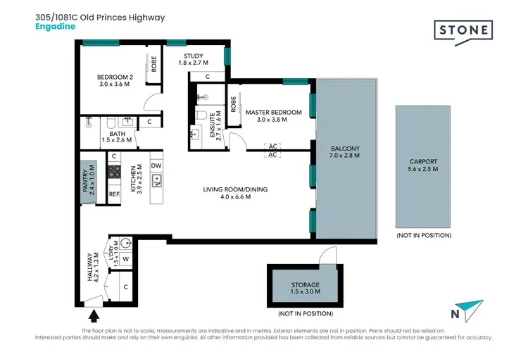 Floorplan of Homely apartment listing, 305/1081C Old Princes Highway, Engadine NSW 2233