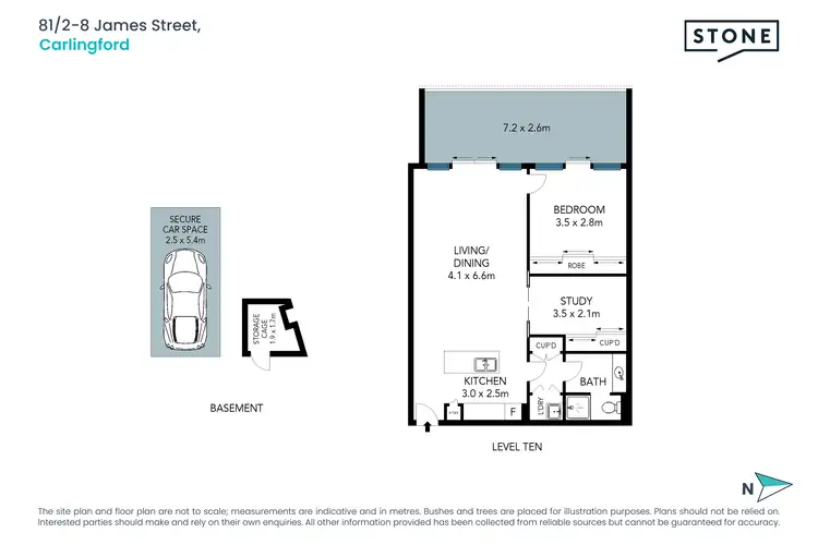 Floorplan of Homely apartment listing, 81/2-8 James Street, Carlingford NSW 2118