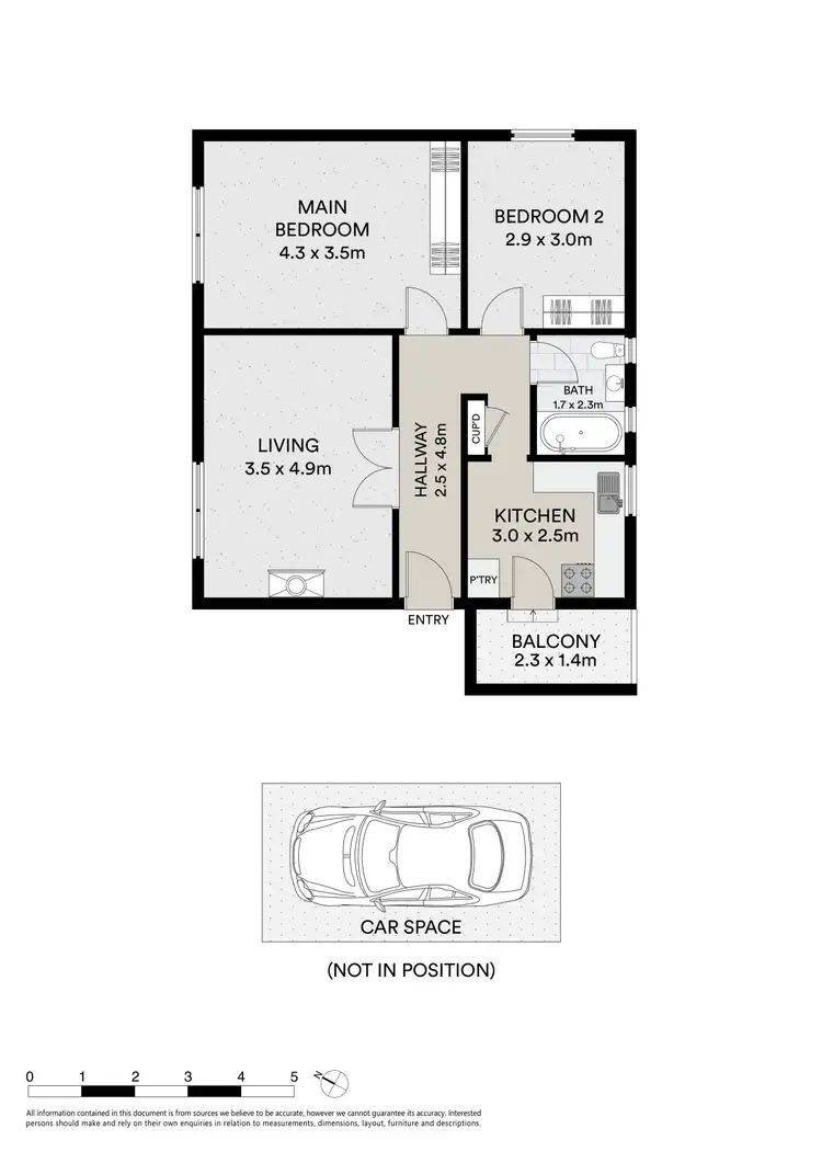 Floorplan of Homely apartment listing, 9/12 Mitford Street, St Kilda VIC 3182
