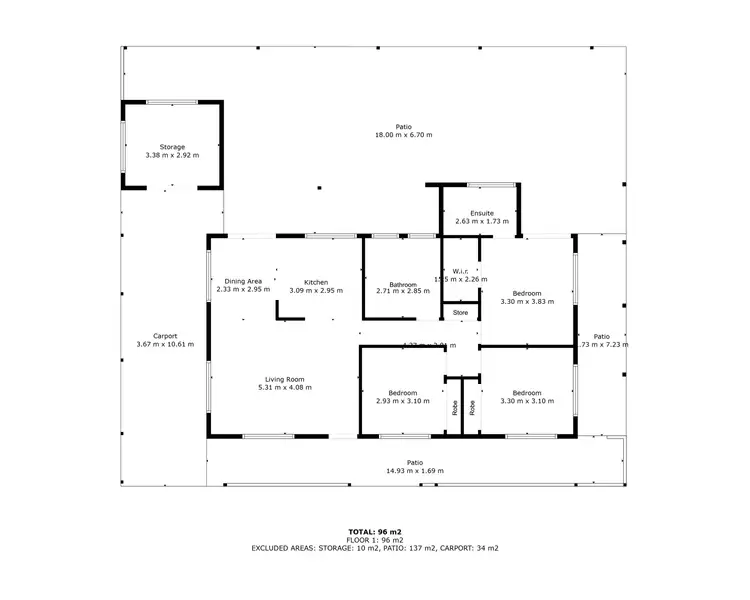 Floorplan of Homely house listing, 10 Keats Close, Mount Sheridan QLD 4868