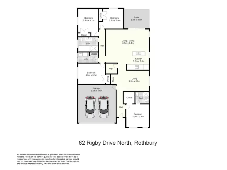 Floorplan of Homely house listing, 62 Rigby Drive, North Rothbury NSW 2335