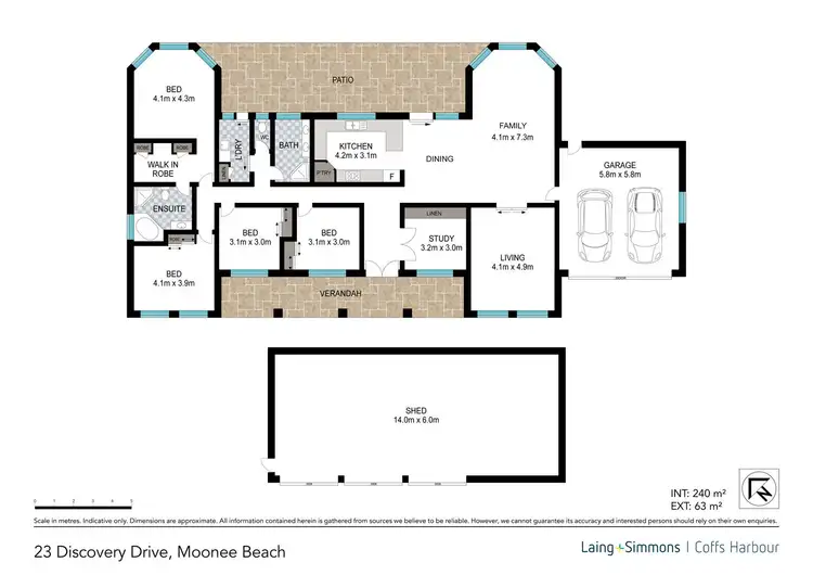 Floorplan of Homely house listing, 23 Discovery Drive, Moonee Beach NSW 2450