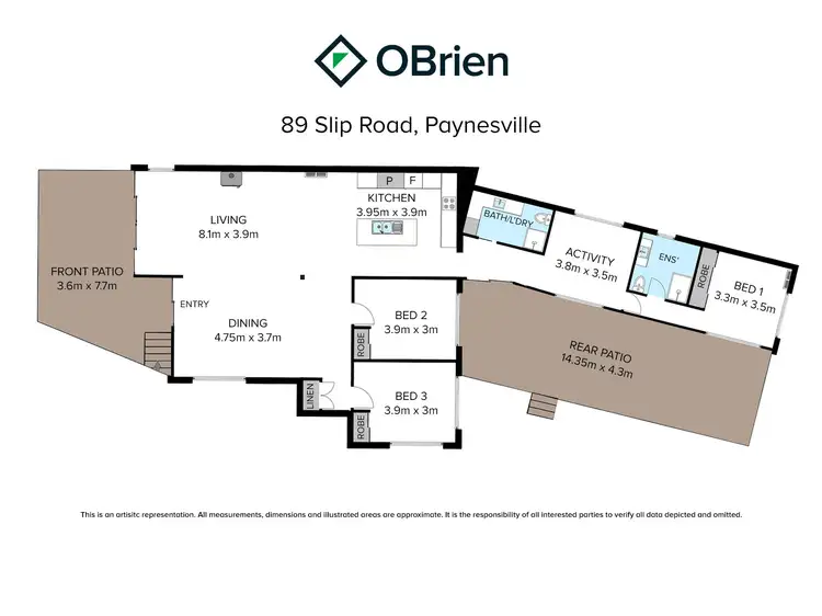 Floorplan of Homely house listing, 89 Slip Road, Paynesville VIC 3880