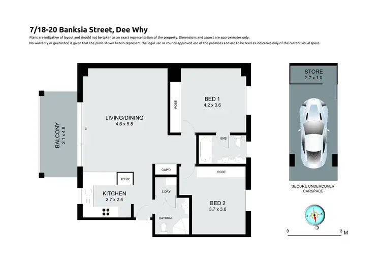 Floorplan of Homely apartment listing, 7/18-20 Banksia Street, Dee Why NSW 2099