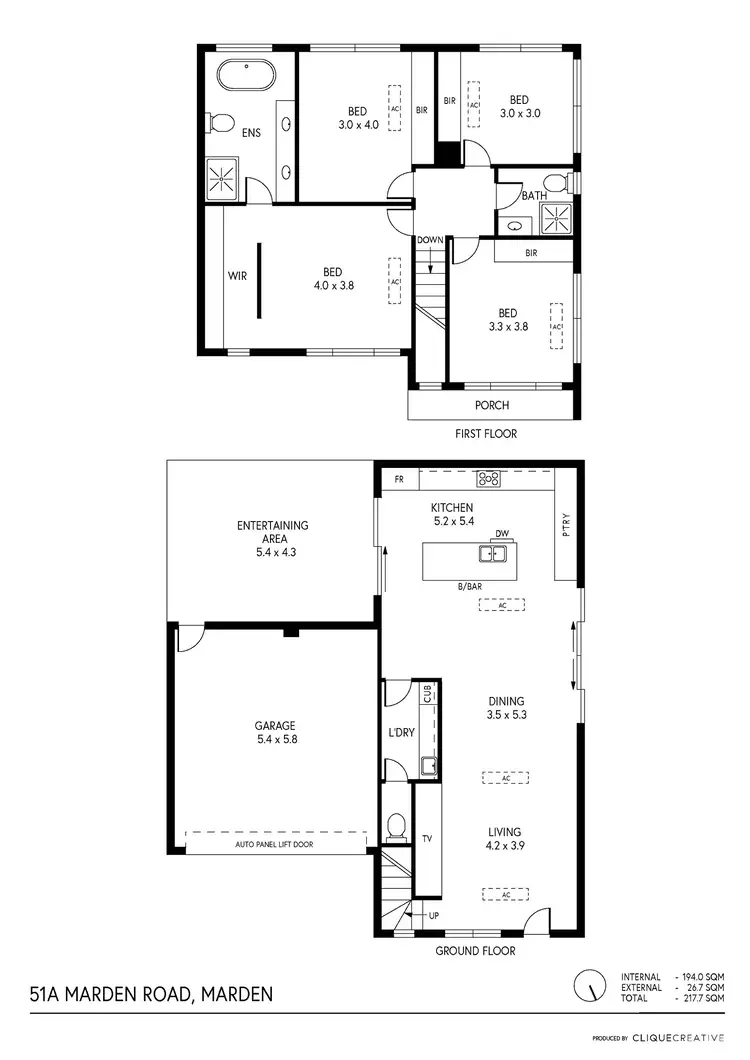 Floorplan of Homely house listing, 51A Marden Road, Marden SA 5070