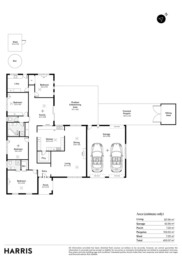 Floorplan of Homely house listing, 5 Brentyn Court, Campbelltown SA 5074