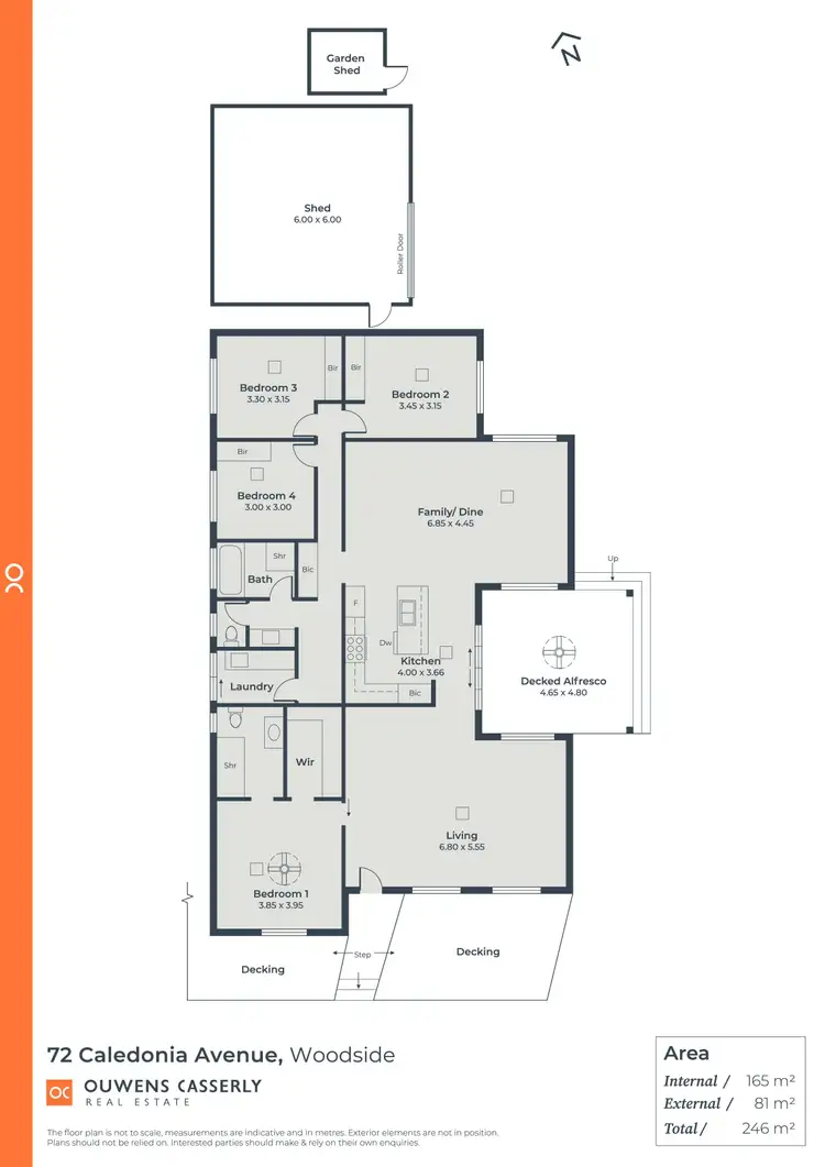 Floorplan of Homely house listing, 72 Caledonia Avenue, Woodside SA 5244