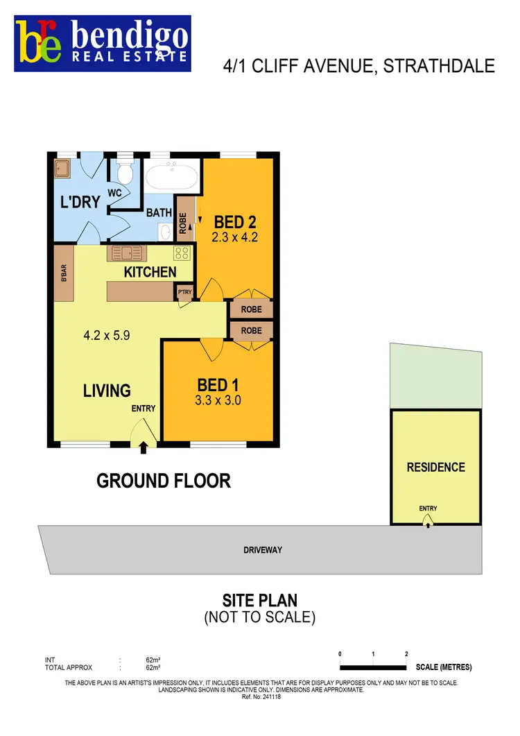 Floorplan of Homely house listing, 4/1 Cliff Avenue, Strathdale VIC 3550
