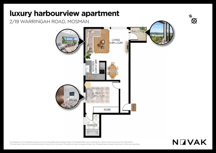Floorplan of Homely apartment listing, 2/19 Warringah Road, Mosman NSW 2088