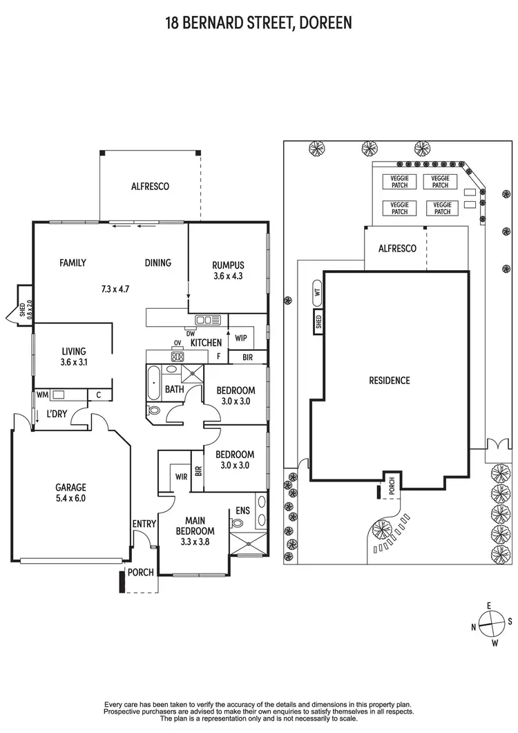 Floorplan of Homely house listing, 18 Bernard Street, Doreen VIC 3754