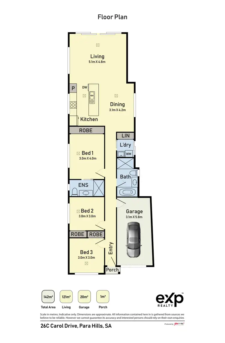 Floorplan of Homely house listing, 26C Carol Drive, Para Hills SA 5096