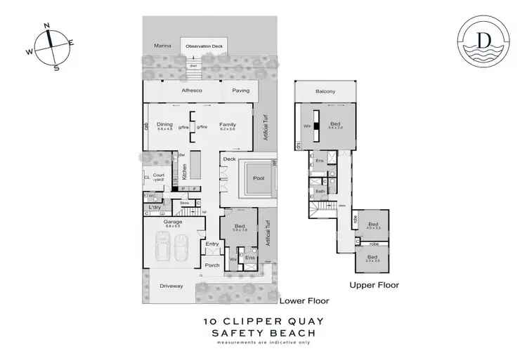 Floorplan of Homely house listing, 10 Clipper Quay, Safety Beach VIC 3936