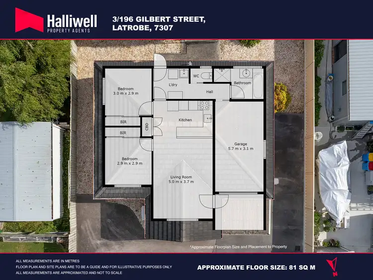 Floorplan of Homely unit listing, 3/196 Gilbert Street, Latrobe TAS 7307
