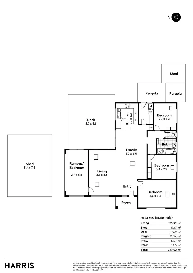 Floorplan of Homely house listing, 3 Bennett Close, Aberfoyle Park SA 5159