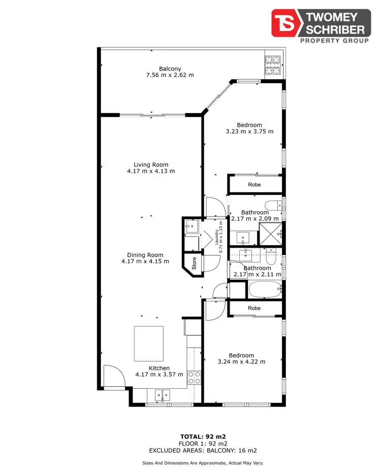 Floorplan of Homely apartment listing, 9/72-76 Trinity Beach Road, Trinity Beach QLD 4879