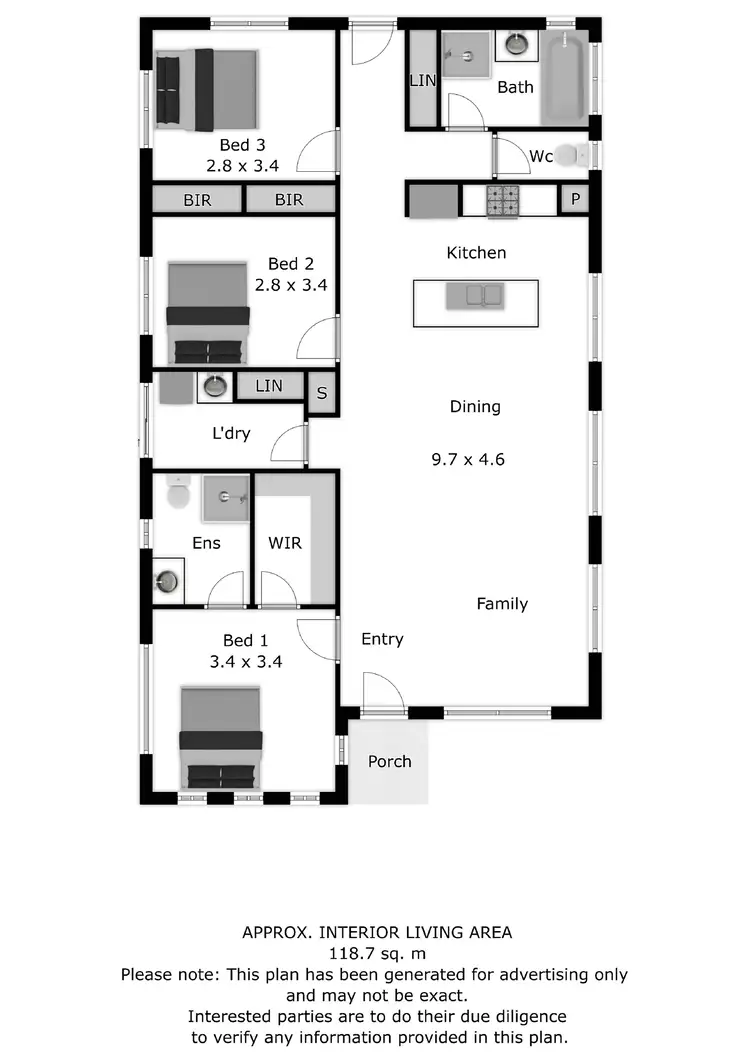 Floorplan of Homely house listing, 1795 Wodonga Yackandandah Road, Yackandandah VIC 3749