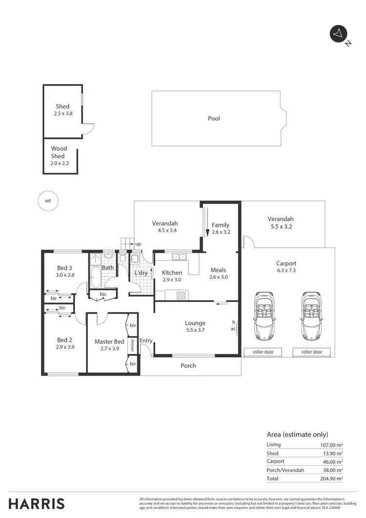 Floorplan of Homely house listing, 5 Tower Drive, Salisbury East SA 5109