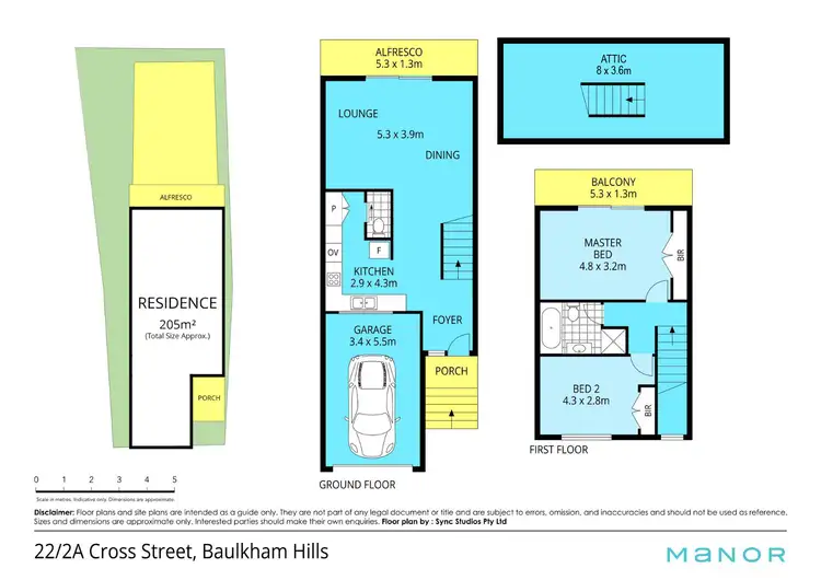 Floorplan of Homely townhouse listing, 22/2A Cross Street, Baulkham Hills NSW 2153